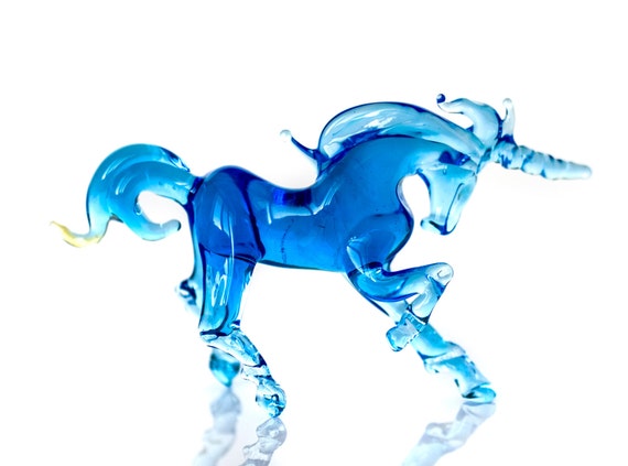 unicorn figurine crystal glass ornament gift