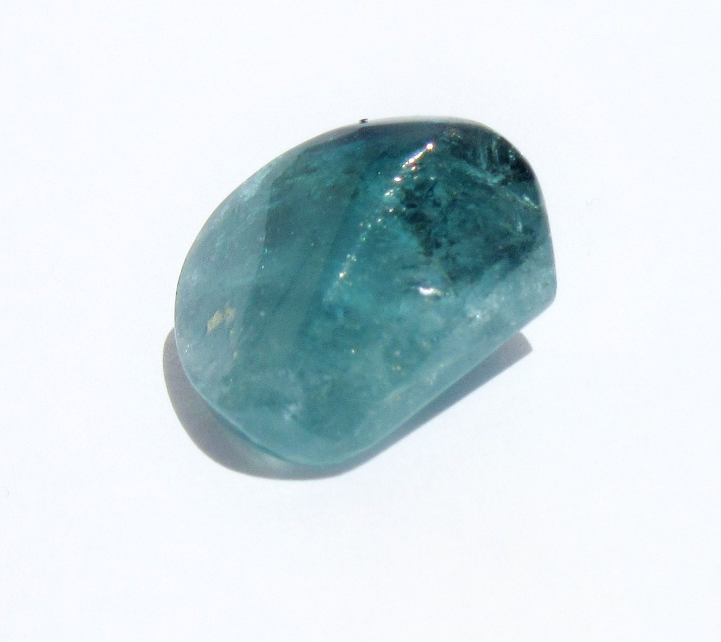 Blue Tourmaline Tumbled Polished Stone 23.42 Ct Jewelry Making