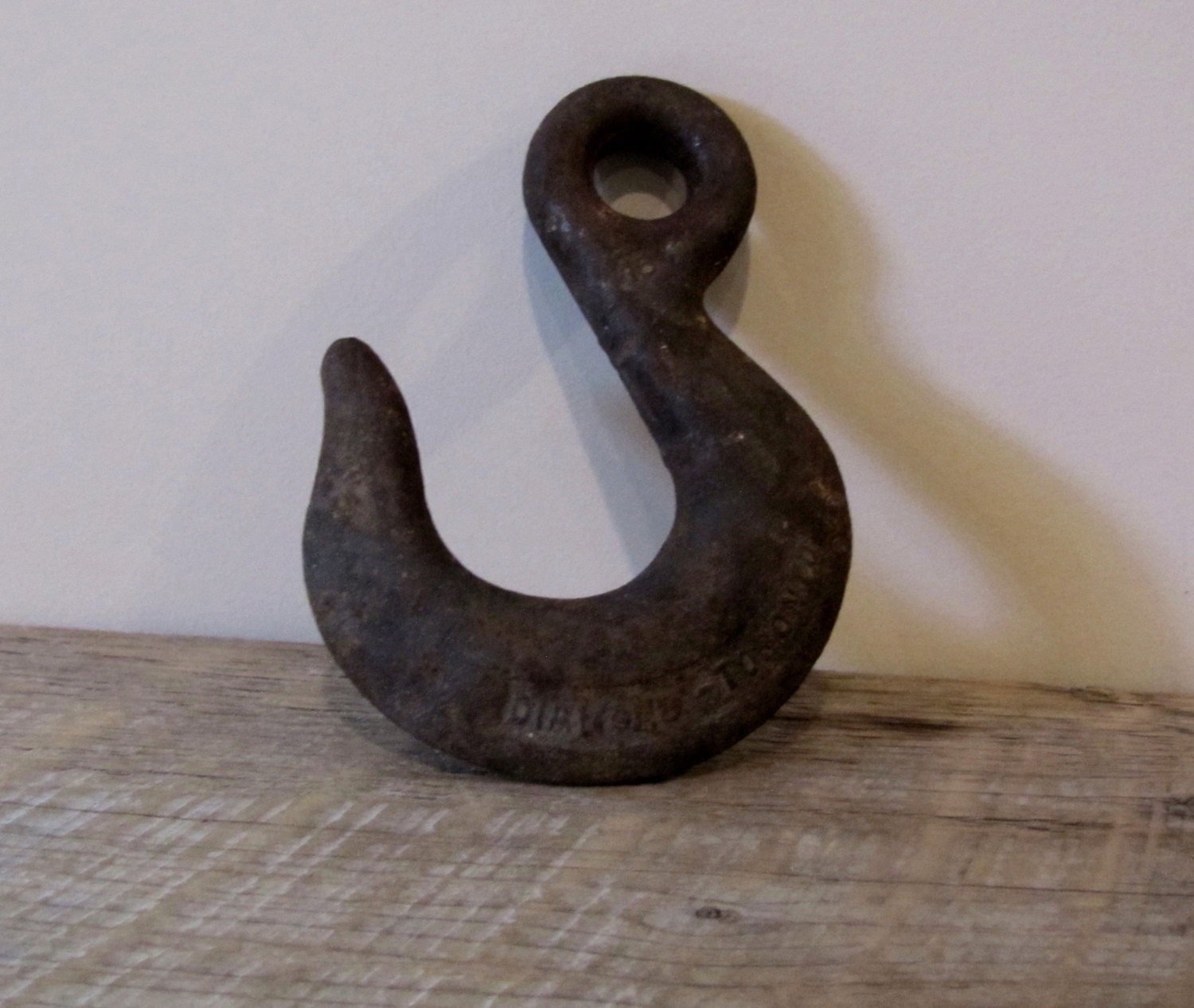 Big Antique Metal Hook Old Steel Crane Nautical Ship Hook