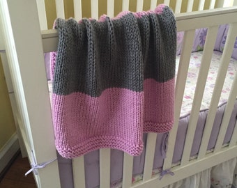 Pattern chunky knit blanket Etsy