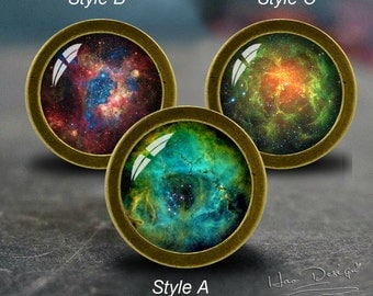 Nebula -- Drawer knobs/ Handmade Vintage Bronze Dresser knobs cabinet Dresser Knobs pull / Dresser Pull / Cabinet Knobs / Furniture Knobs