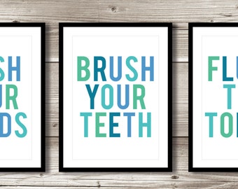 Bathroom Wall Art; washroom prints; customizable; digital print; choose your own colours!