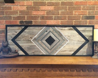 Black Diamond Reclaimed Wood Wall Art