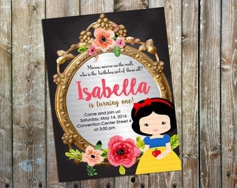 Snow White Invitation