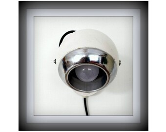 White Retro Wall GEPO eye-ball lamp 70s