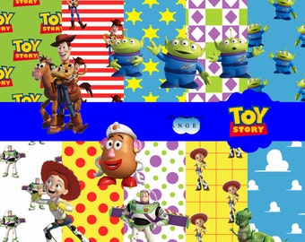 Digital paper kit party Toy Story / Toy Story Digital Papers Clipart