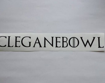 Cleganebowl Decal, Clegane Sticker, Game of Thrones, Sandor, Gregor, The Hound, The Mountain