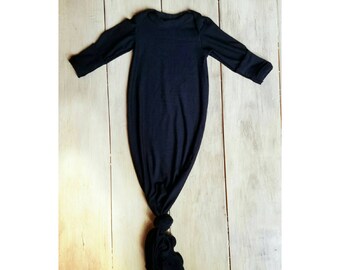 Baby knotted gown /cute baby clothes / take home outfit