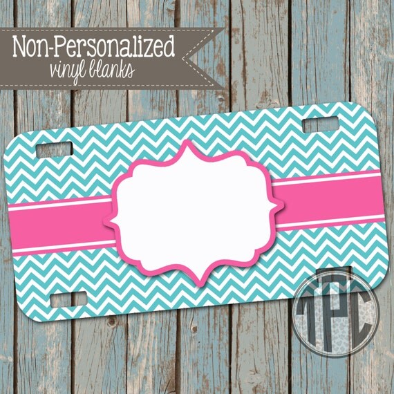 Vinyl Blank License Plate Personalize with Vinyl 002