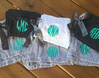 Pocket Tee and sleep shorts set / monogrammed pajama set / monogrammed bridesmaids gifts / sorority set