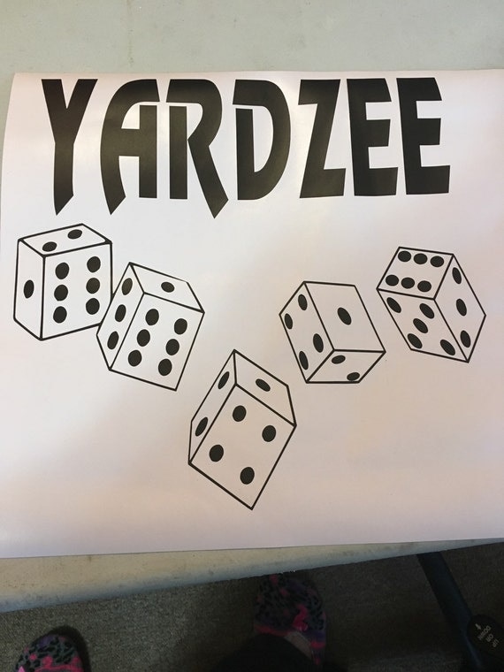 Download Yardzee Decal with Laminate score card