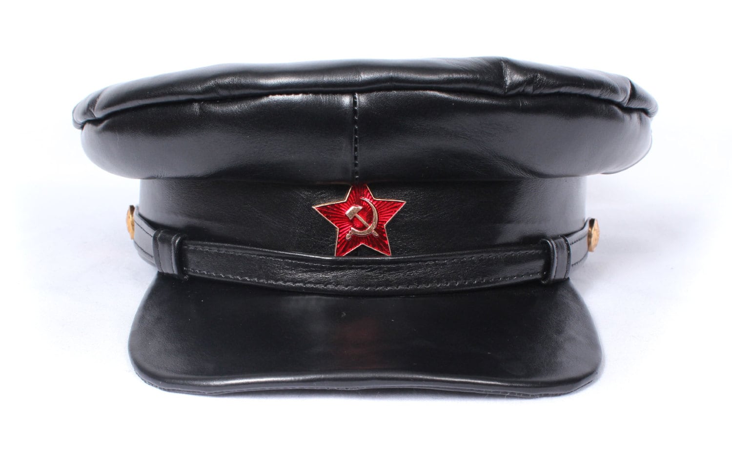 USSR Soviet visor hat commander of guerrilla group Red Army