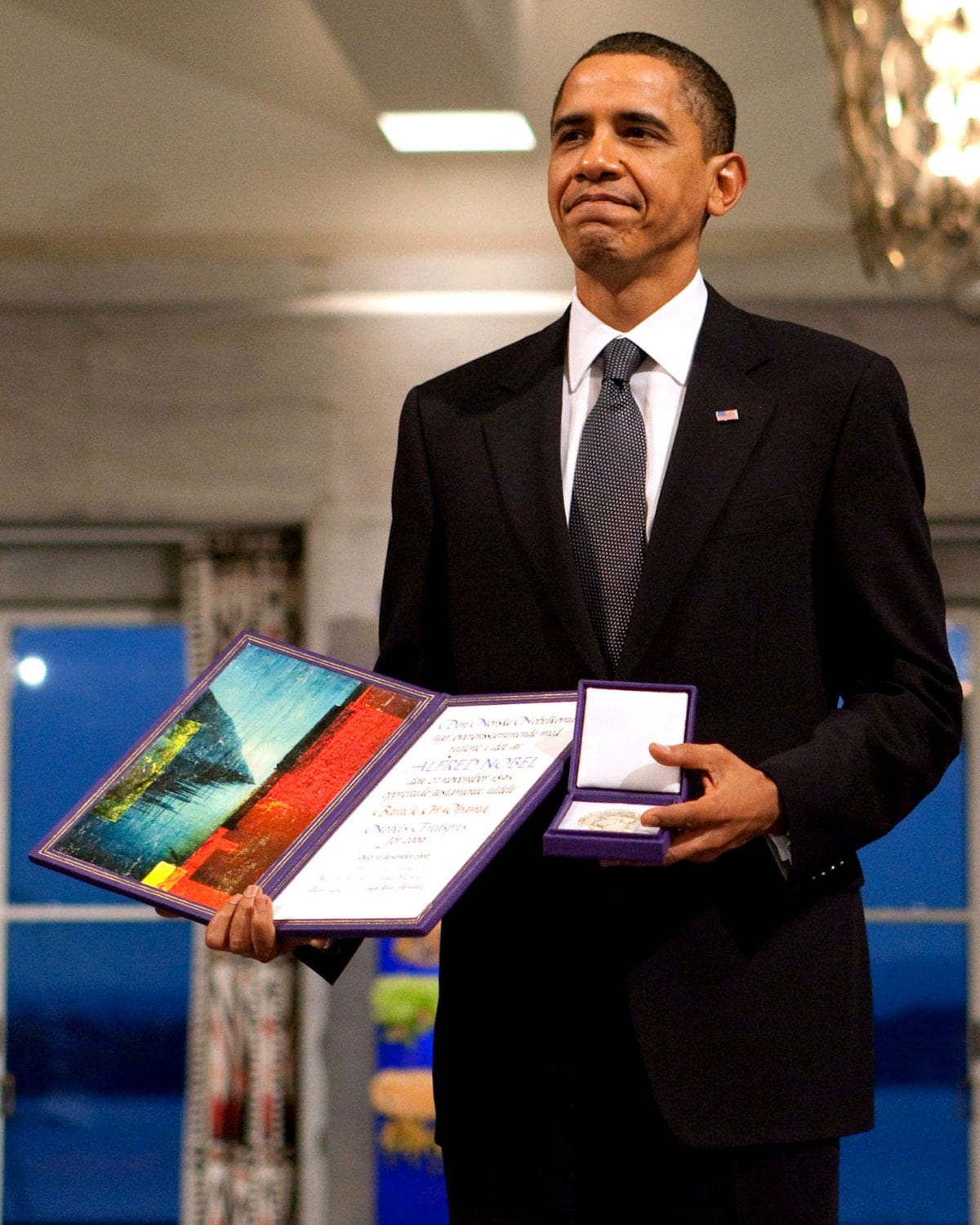 President Barack Obama Receives The Nobel Peace Prize In 2009