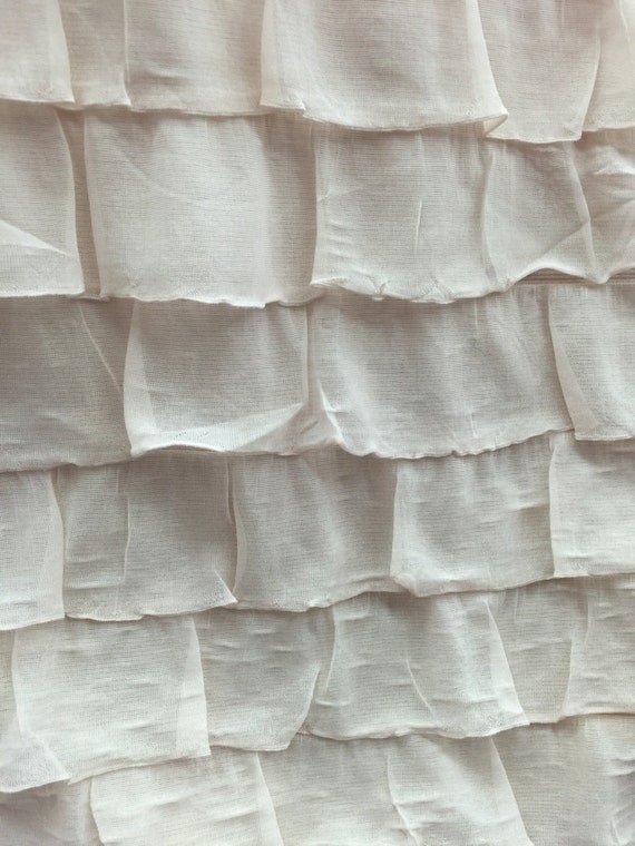 2 ruffle fabric blush pink color sold by yard