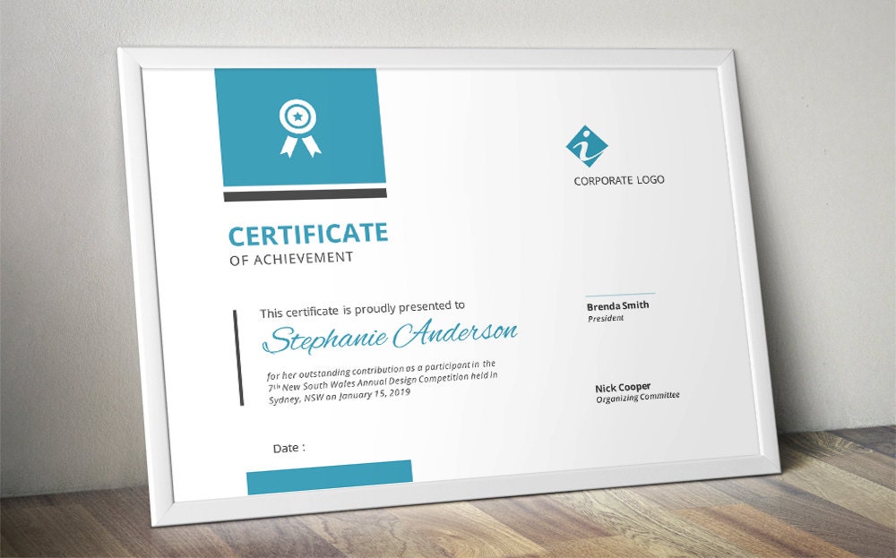 Bar Corporate Business Certificate Template For MS Word Docx Bar Corporate Business Certificate Template For MS Word Docx
