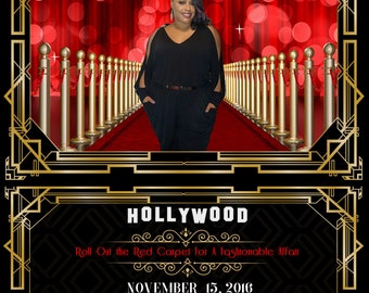 Hollywood Themed Birthday Party Invitation