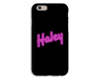 Neon Sign iPhone 7 case, personalized iPhone 7 Plus case, custom iPhone 6s Plus case, iPhone 6s case, iPhone 6 Plus case/6 case