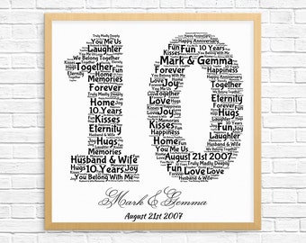 Items similar to Personalized Anniversary Tree - Pen and Ink/Watercolor ...