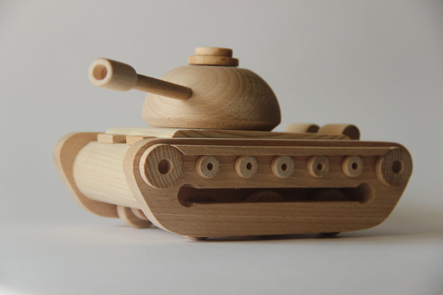 Wooden toy tank Teshka children toy eco friendly