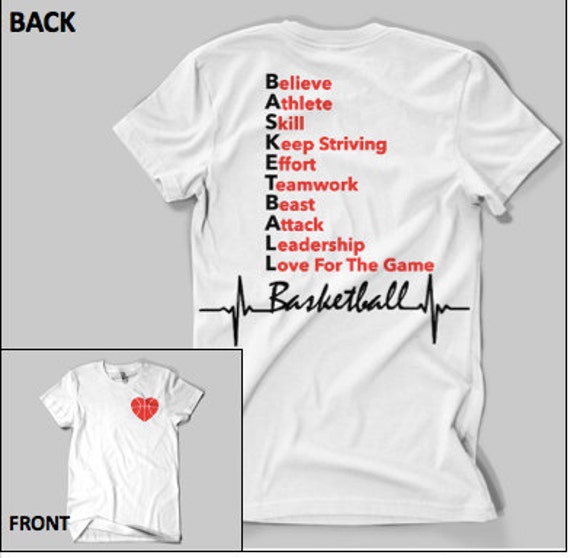 Basketball Acronym TShirt by InfinityImprintsLLC on Etsy