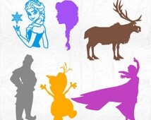 Unique frozen silhouette related items | Etsy