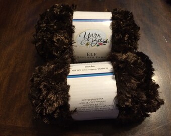 Yarn Bee Brown Elf Eyelash Yarn