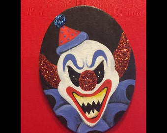 Assorted Evil Clown Ornaments