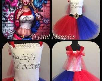 Suicide Squad Harley Quinn inspired tutu dress