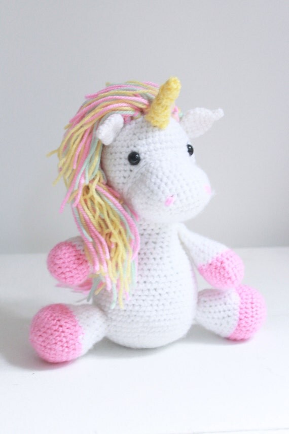 rainbow unicorn teddy bear