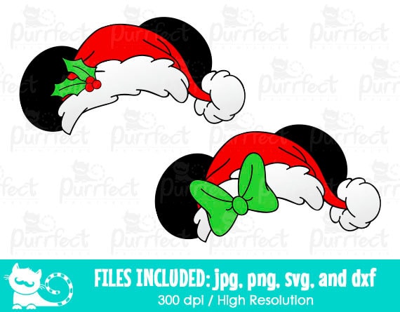 mickey and minnie christmas ear hat svg disney christmas hat svg disney digital cut files in svg dxf png and jpg printable clipart from - Disney Christmas Ears mickey and minnie christmas ear hat svg disney christmas hat svg disney digital cut files in svg dxf png and jpg printable clipart from - Disney Christmas Ears