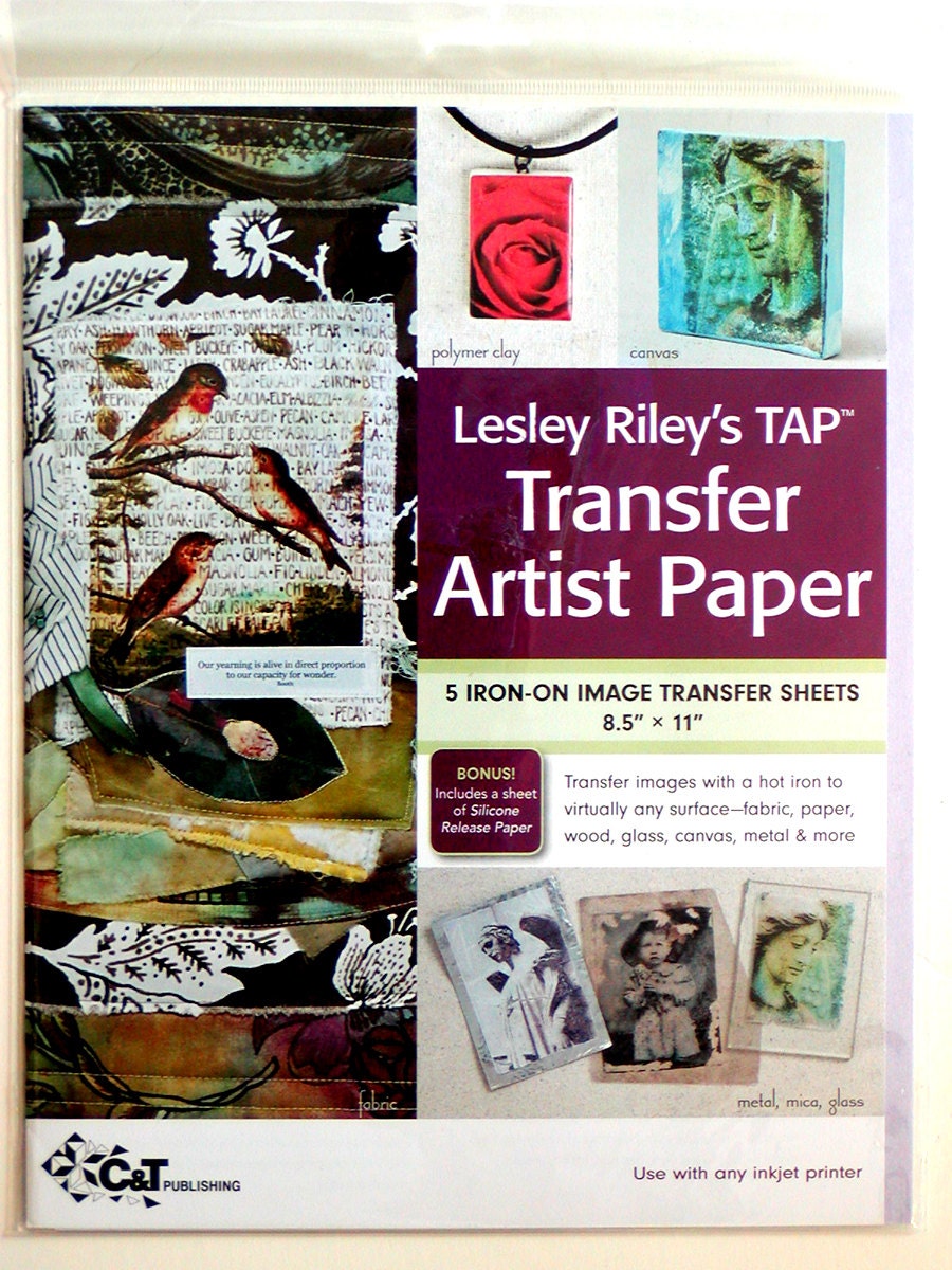 TAP Transfer Artist Paper LESLEY RILEY Pkg of 5 IronOn Image