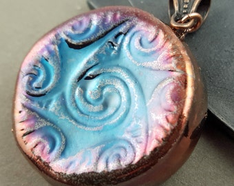 Raku Celtic Pendant