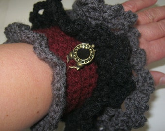 Steampunk Gothic Lolita Clock Wrist Arm Warmers