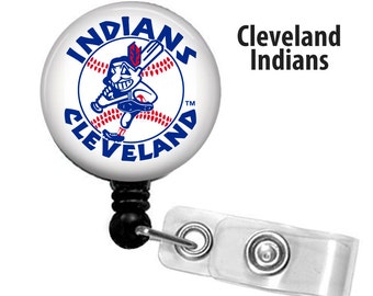 ID reel with MYLAR covering...Baseball Cleveland retro logo