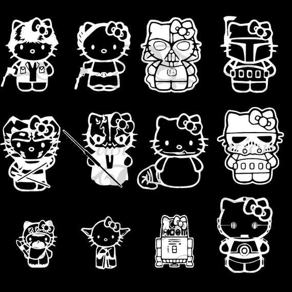 Hello Kitty Star Wars SVG: Uniting the Worlds of Kawaii and the Force