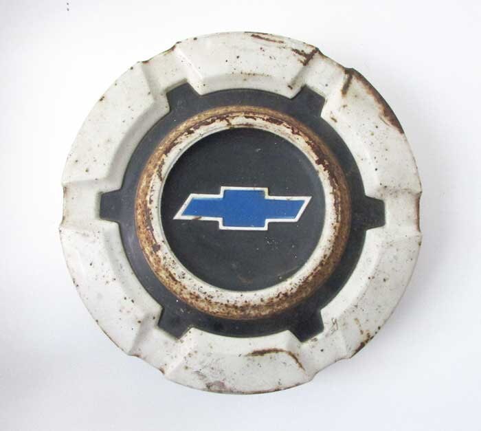 Pair Vintage 1960 Chevy Pickup Truck Hubcap by kelleystreetvintage