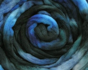 100g Space-Dyed Merino D' Arles Wool Top - Denim