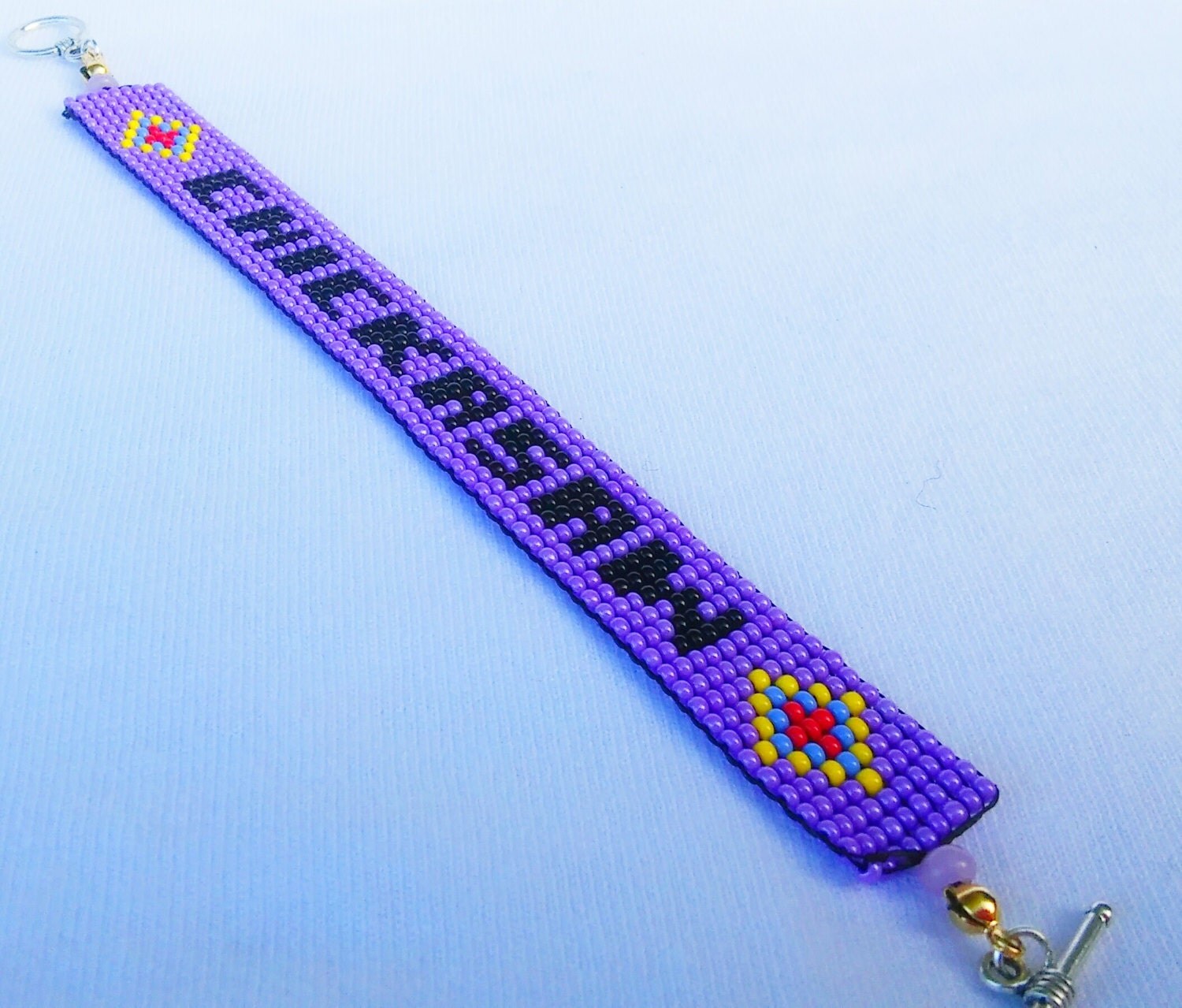 CHICKASAW Loom Beaded Bracelet. Represent your Nation. Tribal
