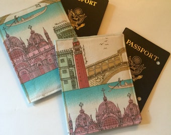 Passport Cover, Passport Wallet, Italian landmarks, 2 available