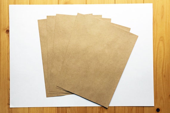 kraft paper A4 sheet. brown paper. 0.13mm thick. by talktothesun