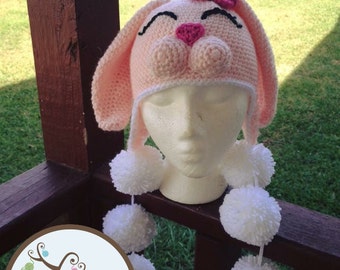 Crochet Bunny Hat Rabbit Hat