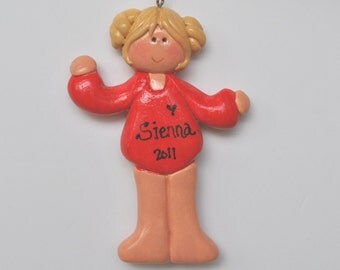 Custom Personalized Gymnast Christmas Ornament/Gymnastics Ornament/Sports Ornament