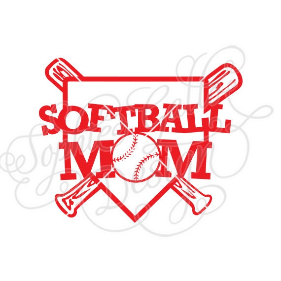 Download Softball Mom Home Plate SVG DXF & PNG digital download file
