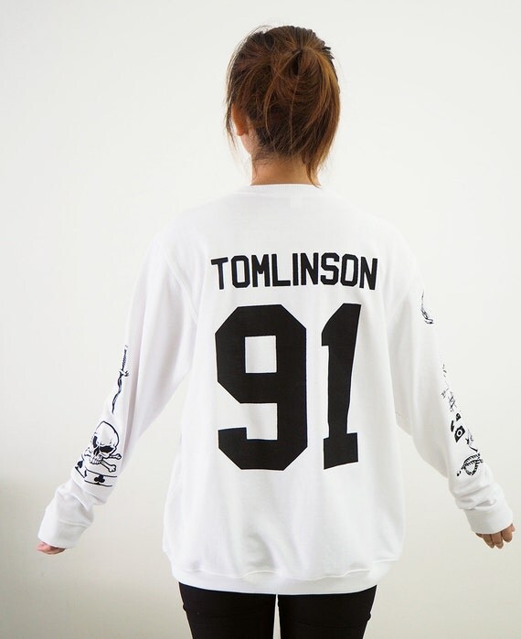 Louis Tomlinson Tattoo Sweatshirt Sweater Crew Neck Shirt Add