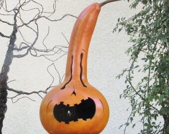 Halloween Gourd Jack O Lantern Primitive Pumpkin Decoration