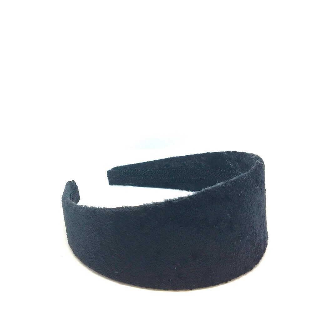 Black Velvet Extra Wide Headband Holiday Headband Adult