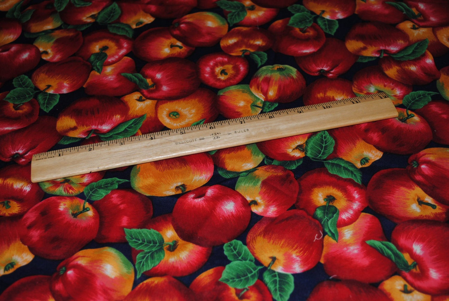 Bushels of Apples 1 yard Cotton Novelty Fabric