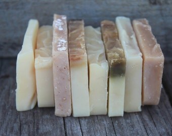 Camping Guest Size ,Soap Pieces, Irregular Soap, OOps Soap, Handcrafted Goat Milk Soap, Soap Ends, Made in Maine , Bath and Body Soap