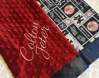 NY Yankees baby blanket: Personalized!