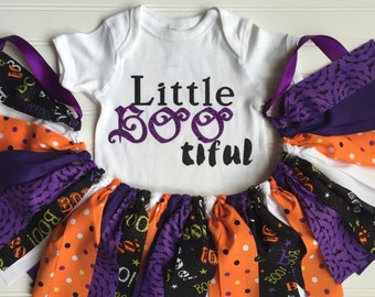 Baby Girl Halloween Outfit - Halloween Photo Prop - Baby Girl Outfit - Halloween Tutu - Little Girl Costume - Halloween Party Decor